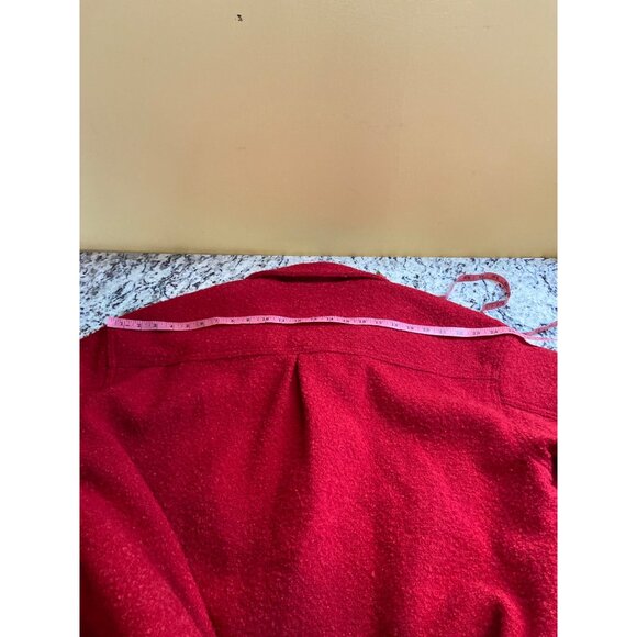 Old Navy Wool Shacket XL Red Button-Front Jacket - Picture 10 of 10